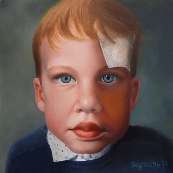 Artist nephews son George. Painted by artist Peter Segasby.