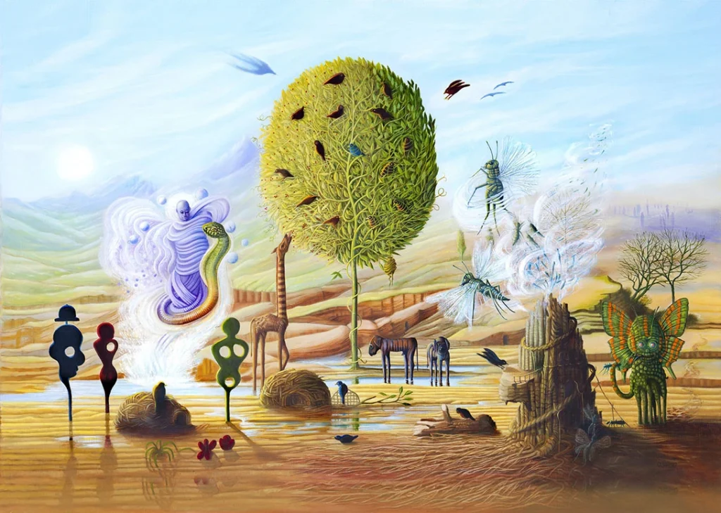 Surrealism painting by artist Peter Segasby